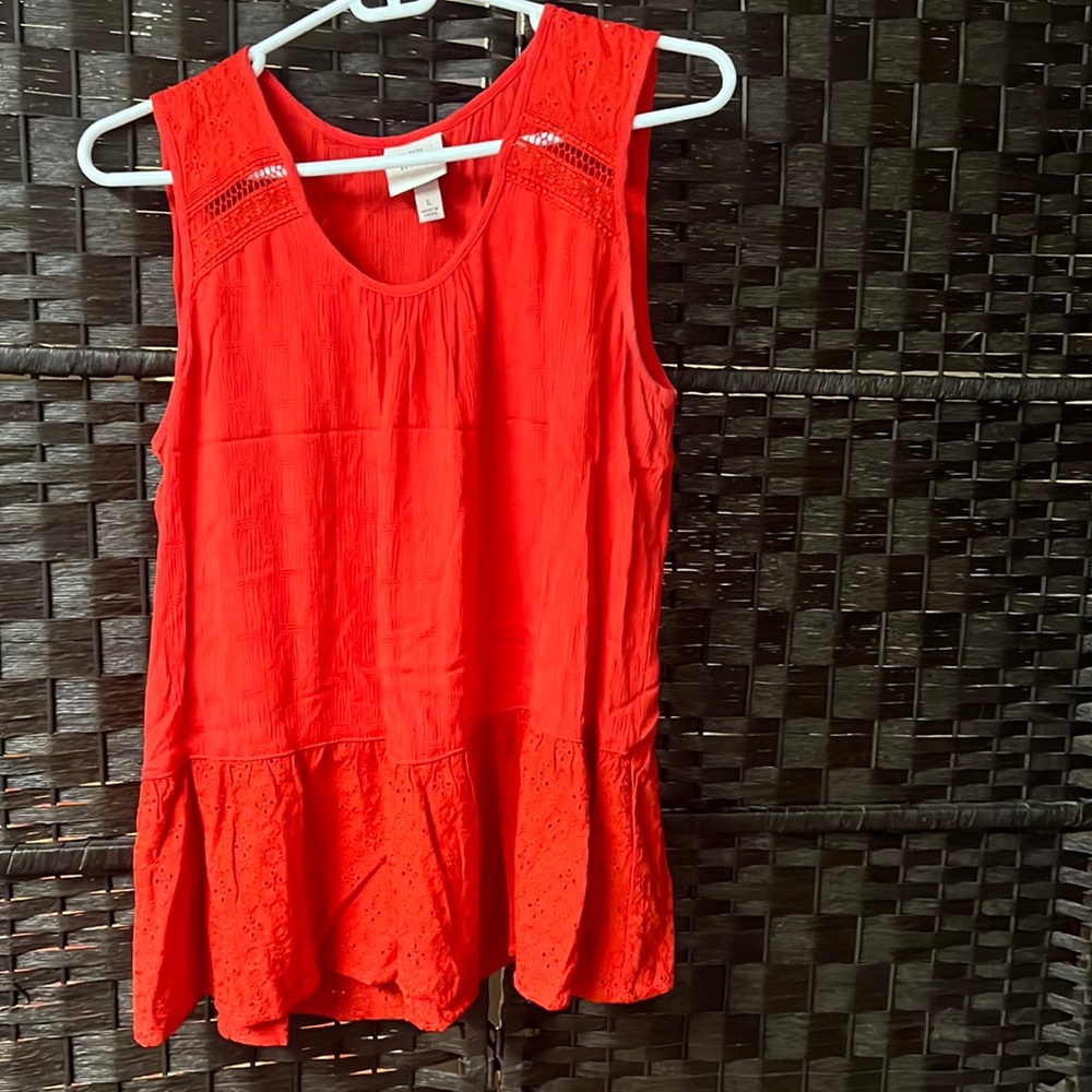 Knox Rose red sleeveless shirt